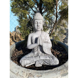 Estatua Buda Resina E Pó De Mármore