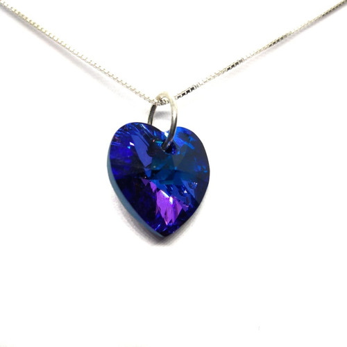 Colgante Corazón Azul Swarovski