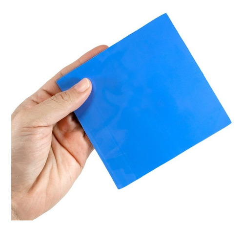 Disipador Térmico De Silicona 10*10 Cm 1mm Color Azul