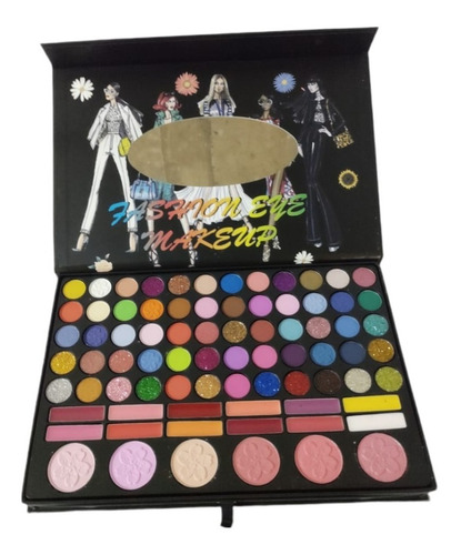 Kit Sombras Ojos Maquillaje Profesional Con Aplicadores