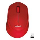 Ratón Inalámbrico Logitech M331 Silencioso - Rojo