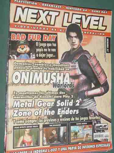 Revista Next Level 27 Onimusha Metal Gear Solid Bad Fur Days