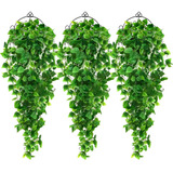 3 Plantas Colgantes Artificiales Pared Interior Y Exterior