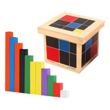 Juguete De Cubo De Madera Para Niños Y Cubo Trinomio