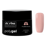 Poligel Risa Nude Euro Lançamento Pote Riza Polygel