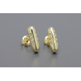 |5558| Brincos Em Ouro Amarelo 18k Com Brilhantes