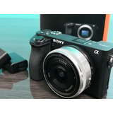 Kit Sony A6500 4k Nova - 120fps + Lente 16mm 2.8 + 3 Bateria