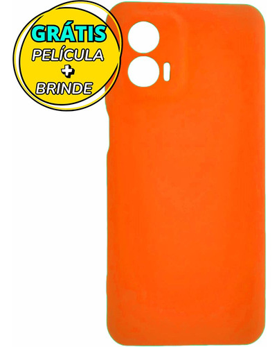 Capa Silicone Aveludada + Película 3d Compatível Moto G73