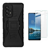 Mica + Funda Uso Rudo + Clip Para Samsung Galaxy A13 4g 