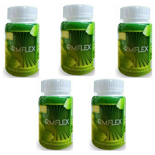 Rmflex 100% Original 5 Frascos Con 30 Tabletas C/u