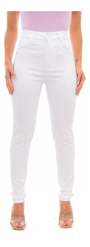 Calça Feminina Consciência Jeans Branca Pouca Lycra 22894