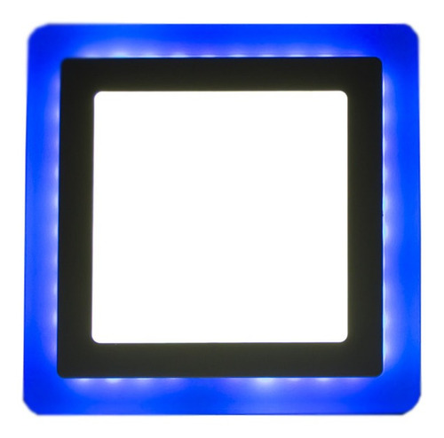Kit C/3 Luminárias Plafon Sobrepor Neon 18+6w Quadrado