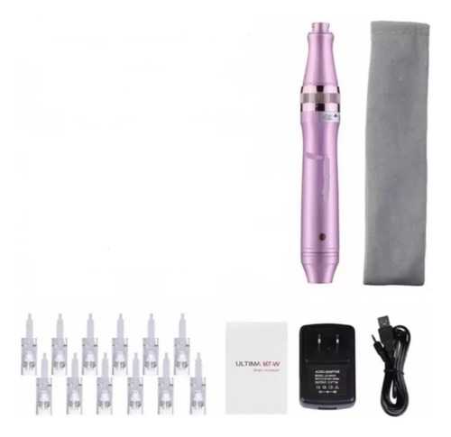 Dermapen Pluma Facial  M7-w  Estuche Sellado + 12 Repuestos