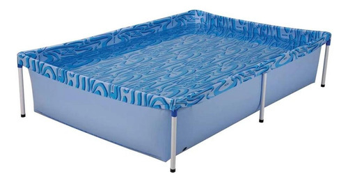 Piscina Estrutural Retangular Mor 1000 Litros Pvc Infantil