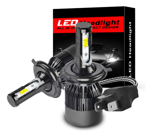 Kit Faros Luz Led H4 14000lm Para Honda Haz Alta/baja