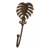 Percha Bronce Antiguo Hoja Perchero Llavero