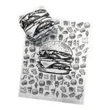 Papel Acoplado - Hamburguer Burguer Lanche 500 Unds + Brinde