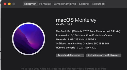 Macbook Pro 2017