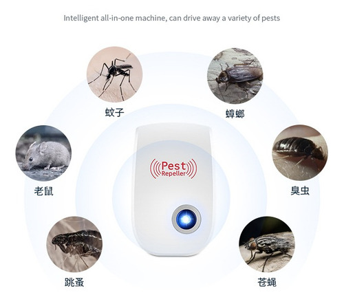 Ahuyentador Mosquitos Ultrasónico Electrónico Insectos