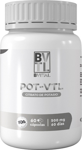 Pot-vital - 500mg Citrato De Potasio / 60 Cápsulas