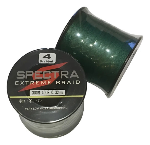 Linha Multi Spectra 10 20 30 40 50 60 80 100lb 300m - Verde | Parcelamento sem juros
