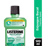 Listerine Anticáries Frescura Suave Enjuague Bucal Sin Alcohol 500ml