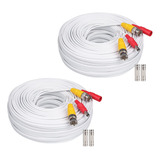 Cable Bnc, 2x200ft Allinone Siamese De Video Y Alimenta...