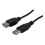 Cabo Extensor Usb-a Macho X Femea 2.0 Com 5m - Tblack 31230