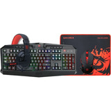 Teclado/mouse/auricular/pad Redragon Waveimpact Rgb Ps4 Pc