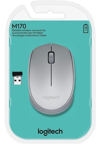Mouse Inalámbrico Logitech  M170 Plateado