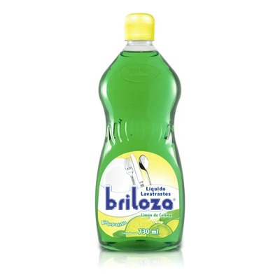 Jabón Líquido Lavatrastes Biodegradable Briloza 730 Ml | MercadoLibre