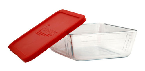 Refractaria Rectangular3tazas - 750mltapa Plástica Roja Pyre