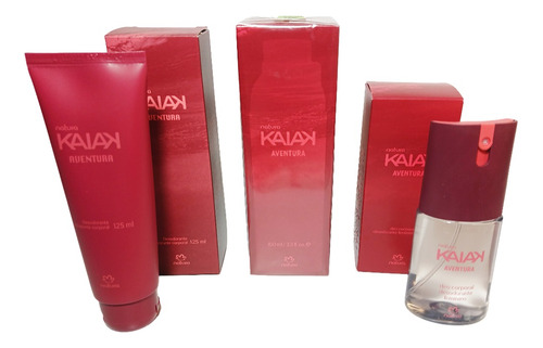 Kit Kaiak Aventura Natura Perfume, Hidratante, Deo Corporal