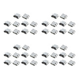 40 Piezas De Repuesto B, Conector Micro Usb Hembra, Puerto S