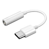 Adaptador Audio Usb Tipo C A 3.5mm Blanco