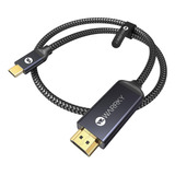 Cable Usb C A Hdmi Warrky, Máx 4k A 60hz, Nailon, 1 Metro