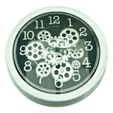 Reloj Pared Con Movimiento De Engranajes 35cm Vintage Zn 
