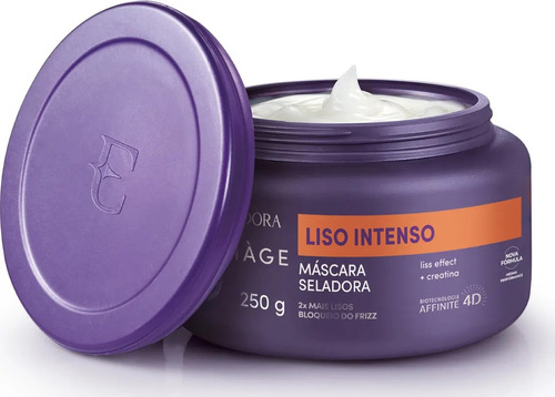 Siàge Máscara Liso Intenso Seladora Capilar 250g. Eudora