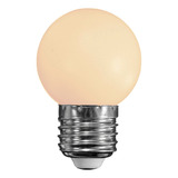 Lâmpada Bolinha G45 Led 1w 127v E27 Branco Quente Luz Branco-quente