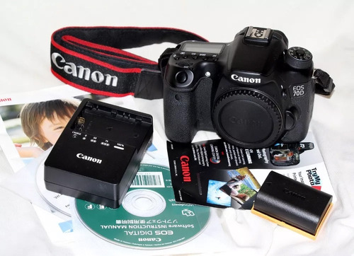 Canon Eos 70d Body 35mil Disparos Exelente Opcion + Lente 