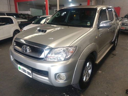 HILUX CD  4X4 2.5 DIESEL  2011 /2011 PRATA COMPLETO CONFIRA 