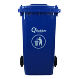 Contenedor De Basura Qrubber 240 Lts. Azul