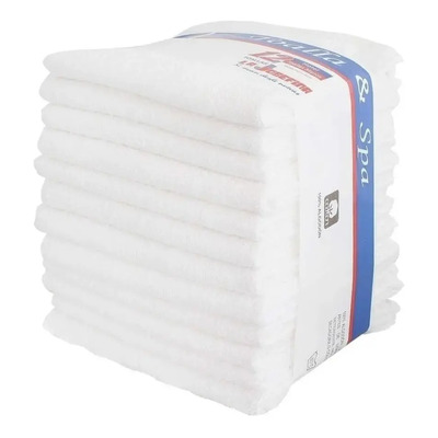 Paquete 12 Toallas Manos 70x40 180grs. La Josefina Hotelera Color Blanco Real # 2 Manos 70x40 | Envío gratis