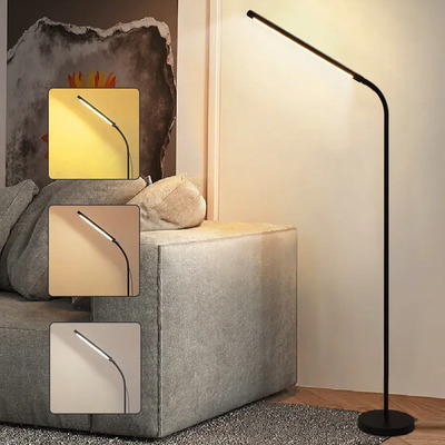 Gievuleo Lamparas De Pie Modernas Minimalista 127v 12w Brazo Flexible Tres Temperaturas De Color Brillo Ajuste Lampara Piso Moderna | Envío gratis
