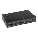 Adaptador De Áudio E Vídeo Hdmi Kvm Switch De 2 Portas Hub/h