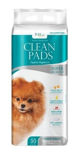 Tapete Higienico Clen Pads Premium  80x60 Com 30un