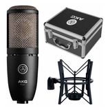 Micrófono Condenser Akg P220 Grabación Voces+ Araña Estuche.