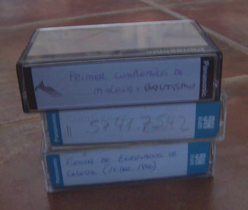 Lote X 3 Cassettes De Video Vhs-c Panasonic -  Solo 1 Uso.