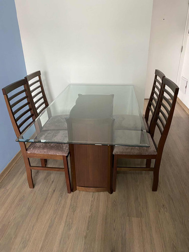 Mesa De Jantar Com 4 Cadeiras