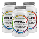 3x Vitamina Complexo B Metllcobalamina 60 Cáps Flora Nativa